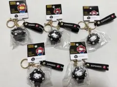 【大阪万博限定】黒ミャク×サンリオ キーホルダー 5個セット