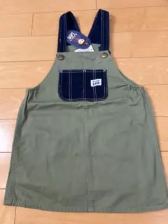 ⭐︎新品⭐︎Lee ジャンバースカート カーキ デニム 120cm