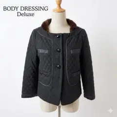 BODY DRESSING Deluxe ミンクファー襟キルティングジャケットのサムネイル
