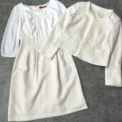 aqui agorapedido フォーマル セットアップ 白 美品