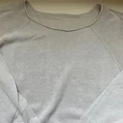 綿ニット（丸首 / フロスティグレー）