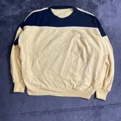 70s ユーロヴィンテージ タオル地スウェット MEGA ZIP ポケット