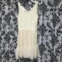 ★レースコンビシフォンワンピース