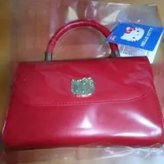 ハローキティ 持ち手付きロングストラップショルダープレートバッグ