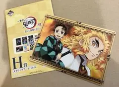 新品　鬼滅の刃 竈門炭治郎 煉獄杏寿郎 両面 メタリックアートパネル
