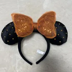 ディズニー ミニー耳カチューシャ オレンジ