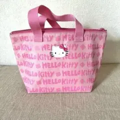 キティ Hello Kitty ロゴランチ保冷保温バッグ ピンク