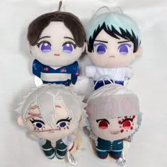鬼滅の刃 ぬいぷりけmini4 不死川実弥＆宇髄天元＆珠世＆愈史郎 4個まとめ