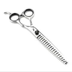 美容師 理容師様用カットハサミ ペットトリミングシザー 散髪 すきバサミ18T