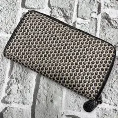希少✨ボッテガヴェネタ パイソン柄 イントレ 長財布 ホワイト ブラック レザー