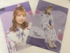 仲川瑠夏 浴衣すきくじ クリアファイル、ポスターセット