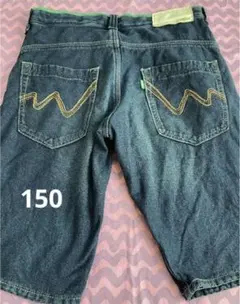 エドウィン　ジャージーズ　デニムジーンズ　ハーフパンツ　子供服　150