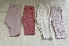 ユニクロレギンス　90 100 まとめ売り 4枚セット