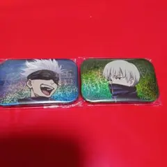 呪術廻戦　スクエア缶バッジ　ホログラム