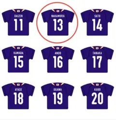 SAMURAI BLUE プレーヤーズユニフォームキーホルダー