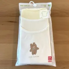 ユニクロベビー 90cm コットンフライスインナーT(半袖)2枚組