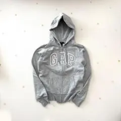 GAP ジップパーカー グレー archive y2k 00s 短丈 平成ギャル