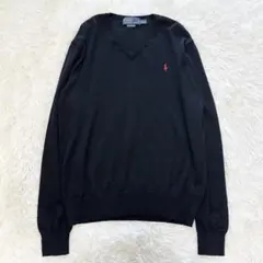 ポロラルフローレン Ｖネック ニット ブラック