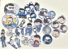 おそ松さん カラ松 アクリルキーホルダー 缶バッジ ラバスト