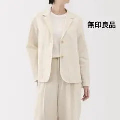 無印良品 ジャケット婦人 ヘンプ コットン シャツジャケットリネン混 麻のサムネイル