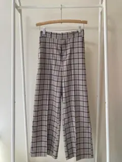 アースミュージックエコロジー　チェックパンツ