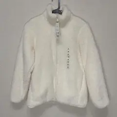 【新品未使用】UNIQLO ファーリーフリースフルジップジャケット オフホワイト