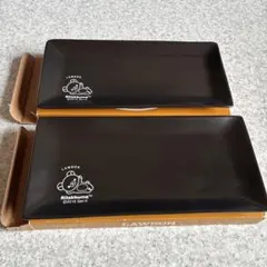 リラックマ おかず皿　長方形陶器プレート2枚セット LAWSON