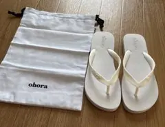 ✶様ご依頼分⭐︎ビーチサンダルohora beach sandals 白ノベルティのサムネイル