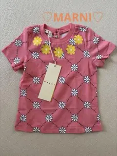 MARNI ♡花柄 Tシャツ ピンク 新品タグ付き24Mのサムネイル