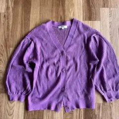 OZOC カーディガン　パープル　38
