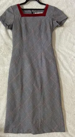 624【美品ワンピース】【チェックワンピース】