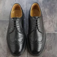 リーガル　ブラック　ロングウイングチップ2585