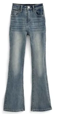 GRL セミフレアデニムパンツ cu508 ブルー