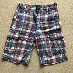 ハーフパンツ チェック