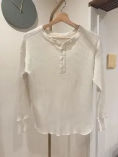 ワッフルヘンリーネックT