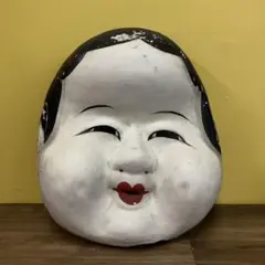 紙製 お面 張り子 郷土玩具 少女 1994 I.K. - メルカリ
