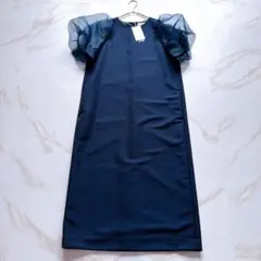 新品未使用✨ユナイテッドアローズ コンビバルーンスリーブワンピース 