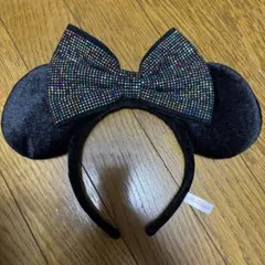 ディズニー カチューシャ ミニーブラック キラキラ