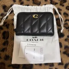 ‼️Price reduced until the 2nd‼️ COACH Quilted Coin Case Black
