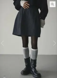 【Stylemixer】　ツイードコクーンミニスカート