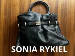 【SONIA RYKIEL】ソニアリキエルハンドバッグ ブラック SRロゴベルトのサムネイル