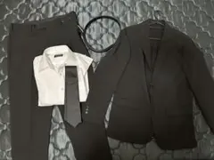 美品 スーツ セット ベルト ネクタイ シャツ ユニクロ ジャーナルワークス