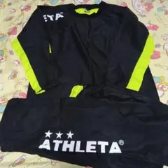【150】ATHLETA ピステ上下 ブラック/ライム