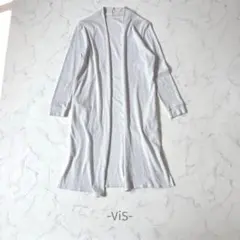 ViS/ロングカーディガン/F/シルバー/ラメ/綺麗め/羽織/シンプルのサムネイル