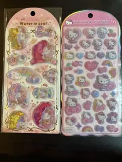 サンリオ キティ ウォーターインシール コットンパフィーシール 【新品未使用】