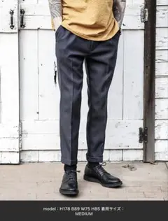 MR. OLIVE スラックス チャコール　Mサイズのサムネイル