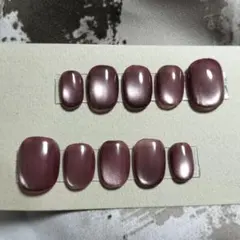 ネイルチップ/マグネット/ダークパープル