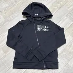 UNDER ARMOUR ブラックパーカー フルジップ