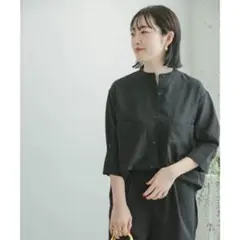『UR TECH DRYLUXE』イージーケアドルマンシャツ黒