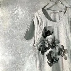 adidas　ステラマッカートニー コラボ Ｔシャツ　グレー　花　プリントのサムネイル